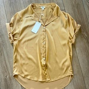 dylan short sleeve silk blouse